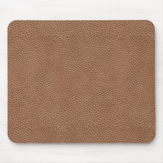 Tapis De Souris Brun naturel en cuir de Faux (Devant)