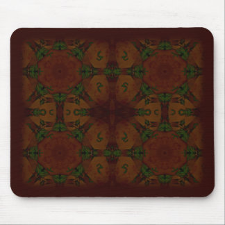 Tapis De Souris Brun vintage de polygones de fractale d'affaires