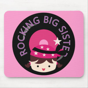 Tapis De Souris Brunette Rocking Big Sister