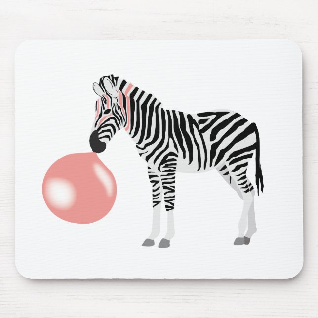 Tapis De Souris Buble Gum Zebra Blowbble (Devant)