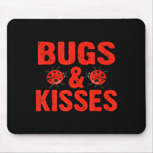 Tapis De Souris Bugs &amp; Bisous Câlins Coccinelles Saint-Valenti