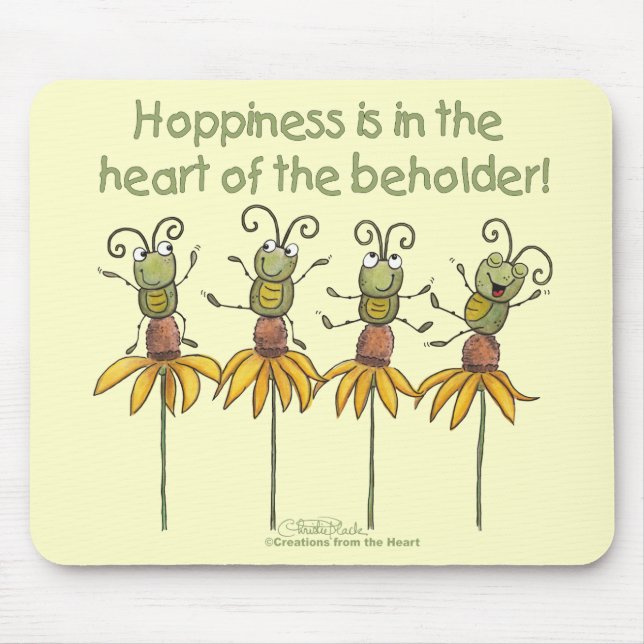 Tapis De Souris Bugs sur les fleurs (Devant)