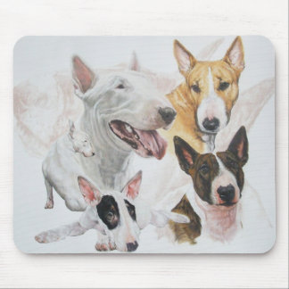 Tapis De Souris Bull Terrier fantôme