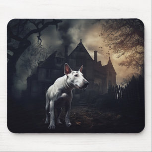 Tapis De Souris Bull Terrier Halloween effroi
