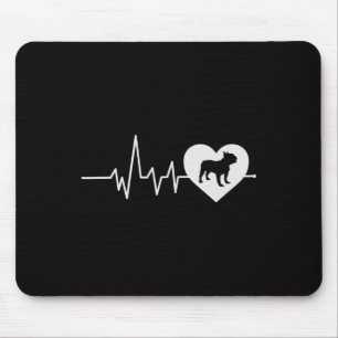 Tapis De Souris Bulldog Amoureux de les chiens Hommes Femmes Cadea