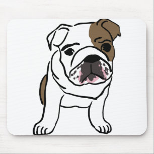 Tapis De Souris Bulldog Anglais Cadeaux Chemises Nope Lazy English