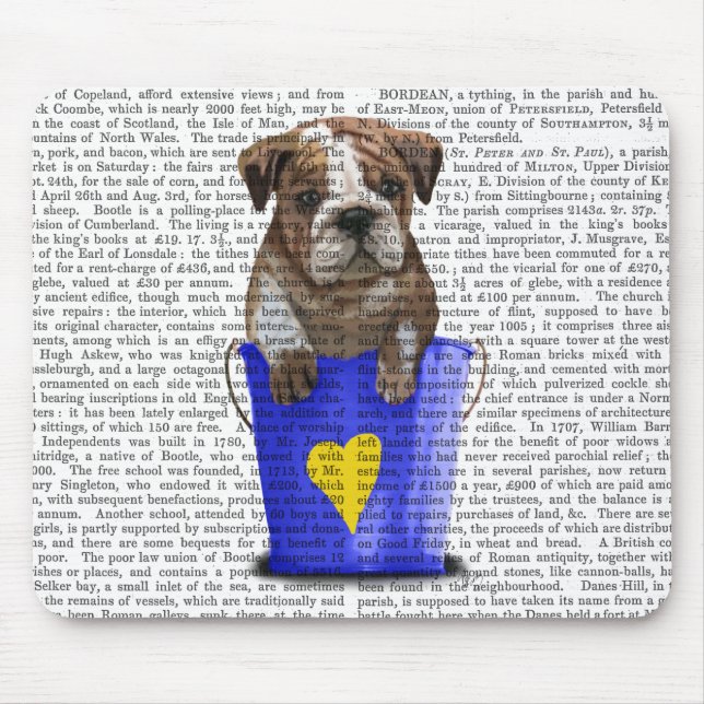 Tapis De Souris Bulldog Bucket Of Love Blue (Devant)