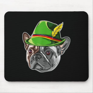 Tapis De Souris Bulldog Kids Boys Lederhosen Casquette alpin