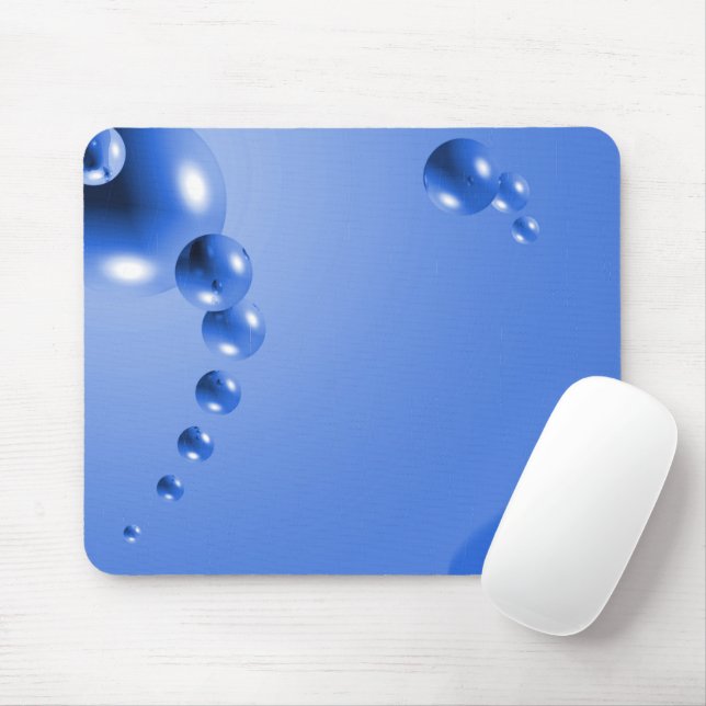 Tapis De Souris Bulle bleue Abstraite (Avec souris)