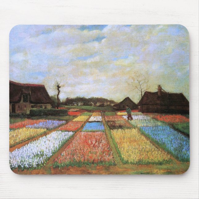 Tapis De Souris Bulle Fields Holland Van Gogh Art (Devant)