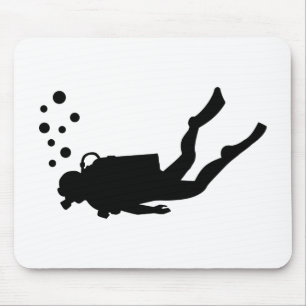 Tapis De Souris Bulles de plongeur autonome