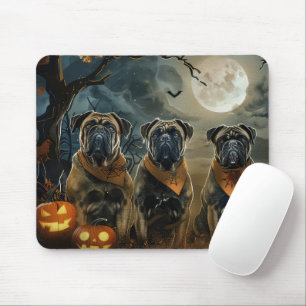 Tapis De Souris Bullmastiff Halloween Éffrayant