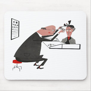 Tapis De Souris Bureau d'ophtalmologiste de la moitié du siècle 