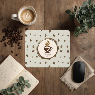 Tapis De Souris Bureau personnalisé | Marque de café