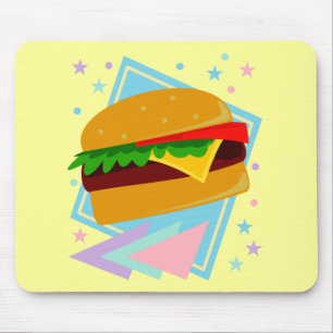 Tapis De Souris Burger Mignon Délicieux