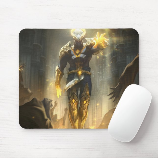Tapis De Souris Burning Vengeance Jeu Mousepad | Thème flamme (Avec souris)