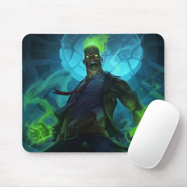 Tapis De Souris Burning Vengeance Jeu Mousepad | Thème flamme (Avec souris)