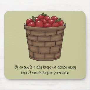 Tapis De Souris Bushel des pommes Mousepad