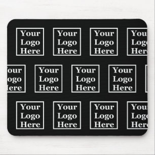 Tapis De Souris Business Black Your Logo Ici Motif Modèle