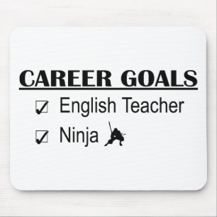 Tapis De Souris Buts de carrière de Ninja - professeur d'Anglais