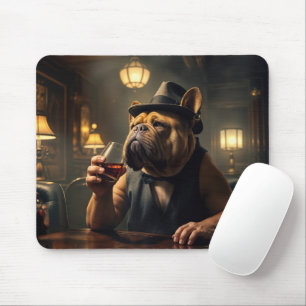 Tapis De Souris Buvette De Bulldog Dans Les Années 1920 Speakeasy