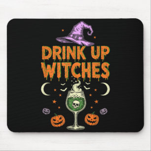 Tapis De Souris Buvez Les Sorcières Chapeau Violet Drôle D'Hallowe