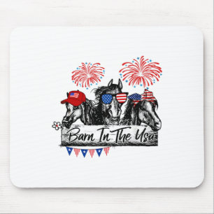 Tapis De Souris Byrn In Usa Horses Drôle Cheval 4 juillet