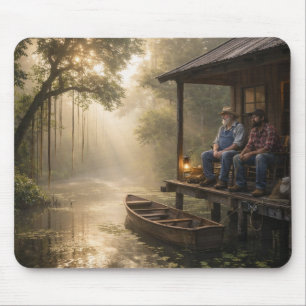 Tapis De Souris Cabane de pêche dans le bayou de Louisiane