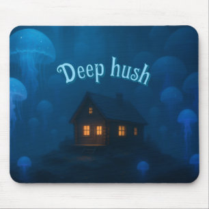 Tapis De Souris Cabine abyssal parmi les méduses Mousepad