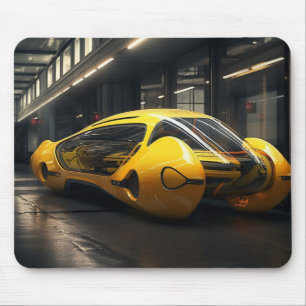 Tapis De Souris Cabine de taxis jaunes Concept Souris