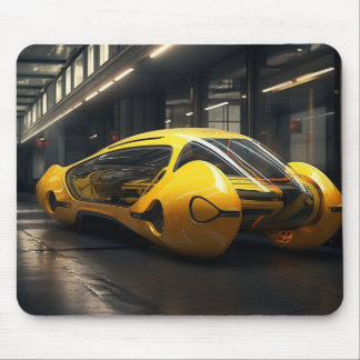 Tapis De Souris Cabine de taxis jaunes Concept Souris