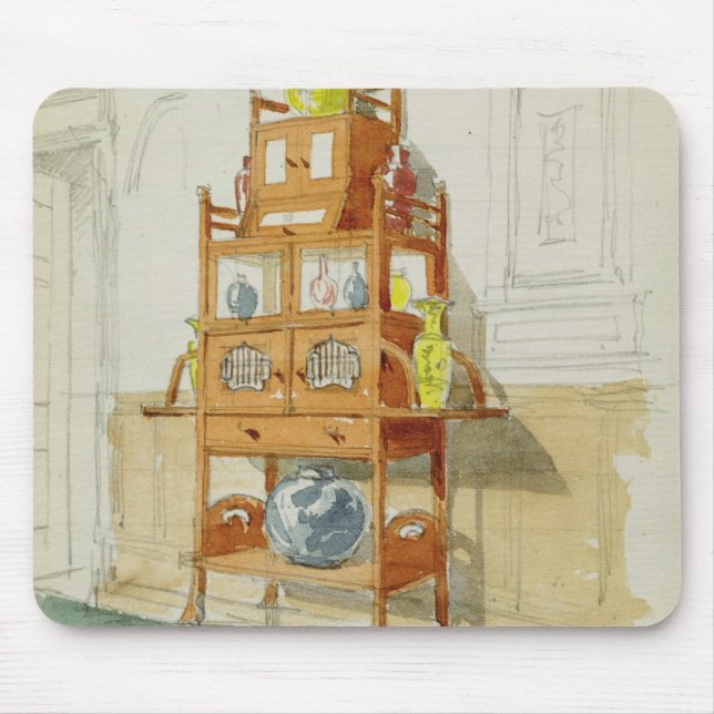 Tapis De Souris Cabinet d'exposition, c.1860s-70s (la semaine et (Devant)