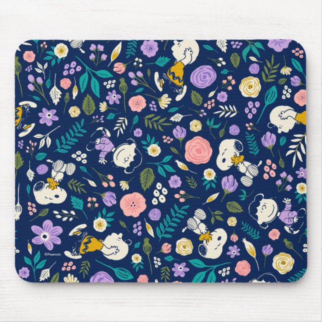 Tapis De Souris cacahuètes en Motif de fleurs (Devant)