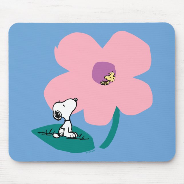 Tapis De Souris cacahuètes | Illustration Nature Rose Flower (Devant)