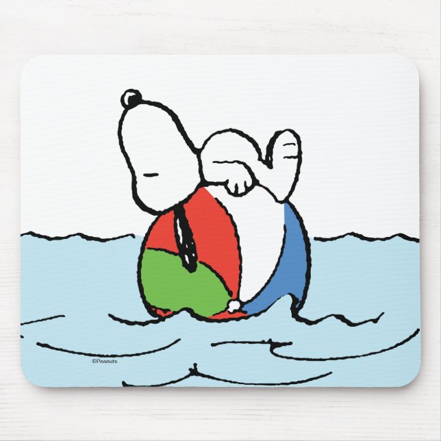 Tapis De Souris cacahuètes | Snoopy Beach Ball Beach (Devant)