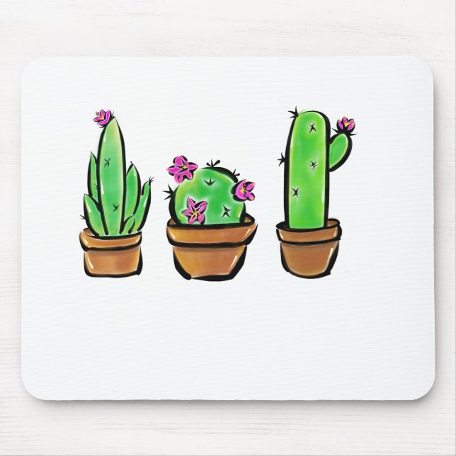 Tapis De Souris Cactus cactus cactus succulents (Devant)