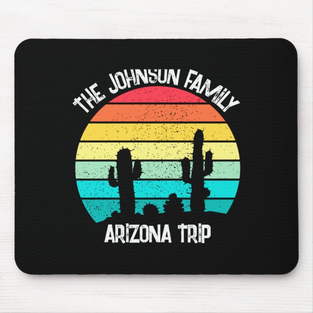 Tapis De Souris Cactus Sunset Arizona Desert Trip Womens  (Devant)
