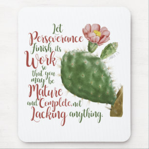 Tapis De Souris Cactus vintage de J P Redouté illustré