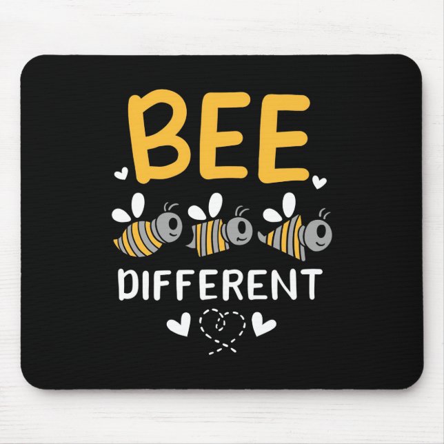 Tapis De Souris Cadeau apiculteur | Abeille différente (Devant)