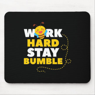 Tapis De Souris Cadeau apiculteur | Beer Work Hard Stay Bumble