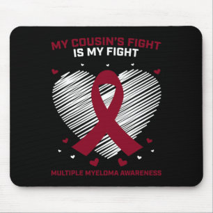 Tapis De Souris Cadeau cancer du sang Bourgogne Cousin Myélome mul