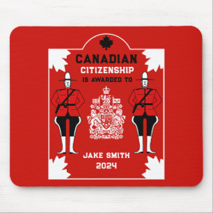 Tapis De Souris Cadeau de célébration de la citoyenneté canadienne
