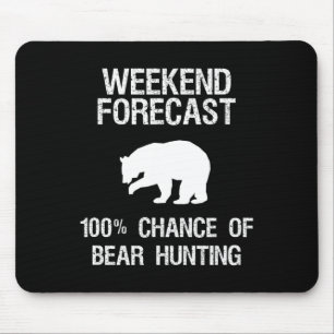 Tapis De Souris Cadeau de chasse à l'ours - Amusant Chasseur Weeke