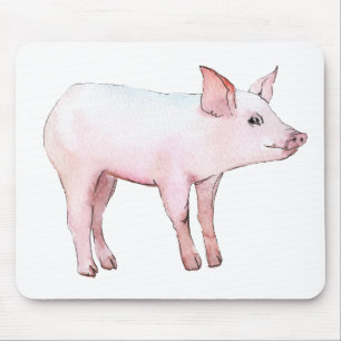 Tapis De Souris Cadeau de cochon mignon pour la femme d'agriculteu