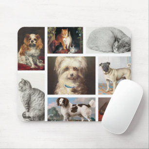 Tapis De Souris Cadeau de collage de portrait photo pour animaux d