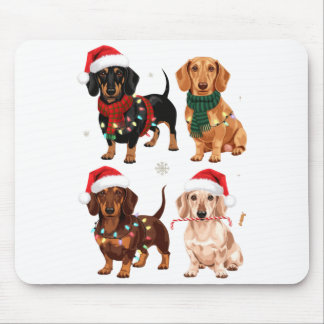 Tapis De Souris Cadeau de Noël pour maman amoureuse de teckel