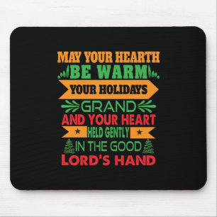 Tapis De Souris Cadeau de Noël Que Votre Coeur Soit Chaud
