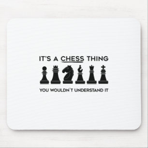 Tapis De Souris Cadeau d'échecs Chess Player Chessboard Chess Cl
