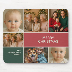 Tapis De Souris cadeau d'élégance pour collage de photos joyeux No