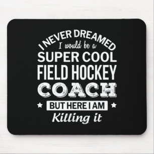 Tapis De Souris Cadeau d'entraîneur de hockey sur gazon